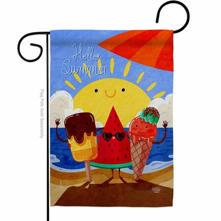 CUADRILATERO Summer Buddy Summertime Fun & Sun 13 x 18.5 in. Double-Sided Decorative Vertical Garden Flags for CU4076632